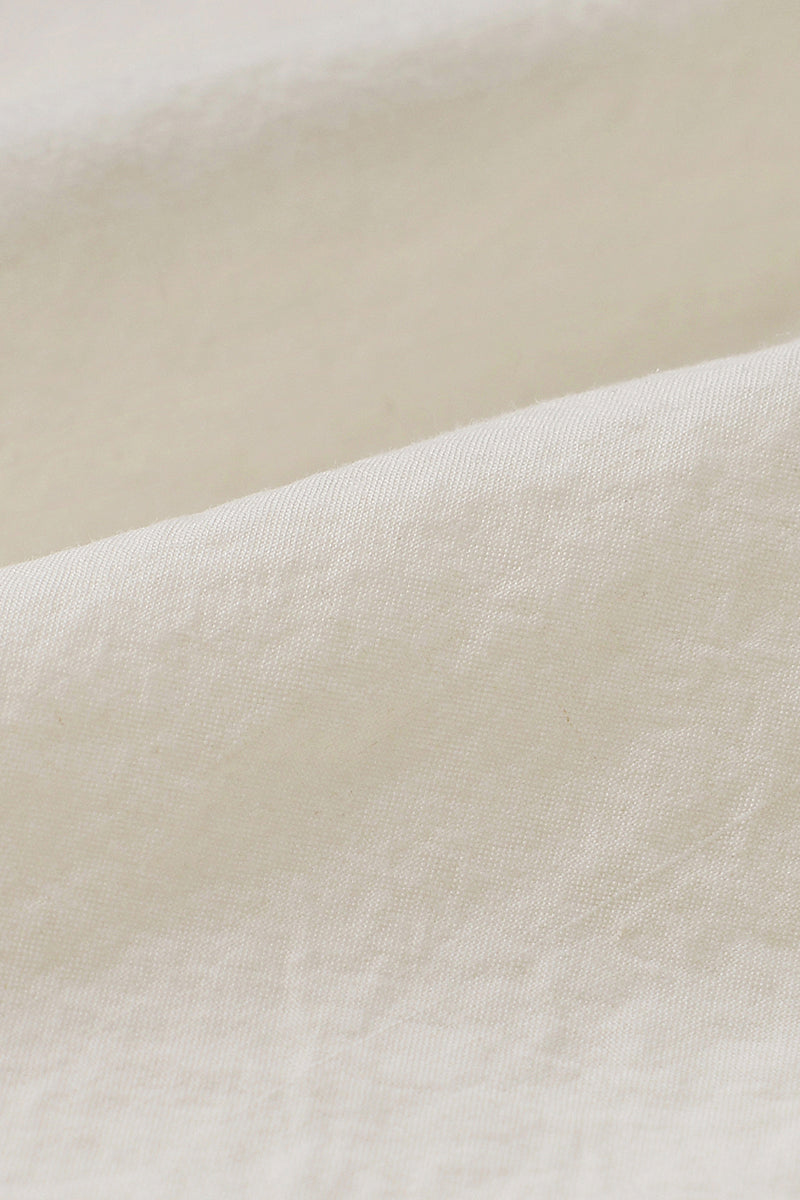 Cropped Shirt in Crispy Cotton