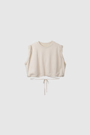 Terry Rolled Sleeve Top