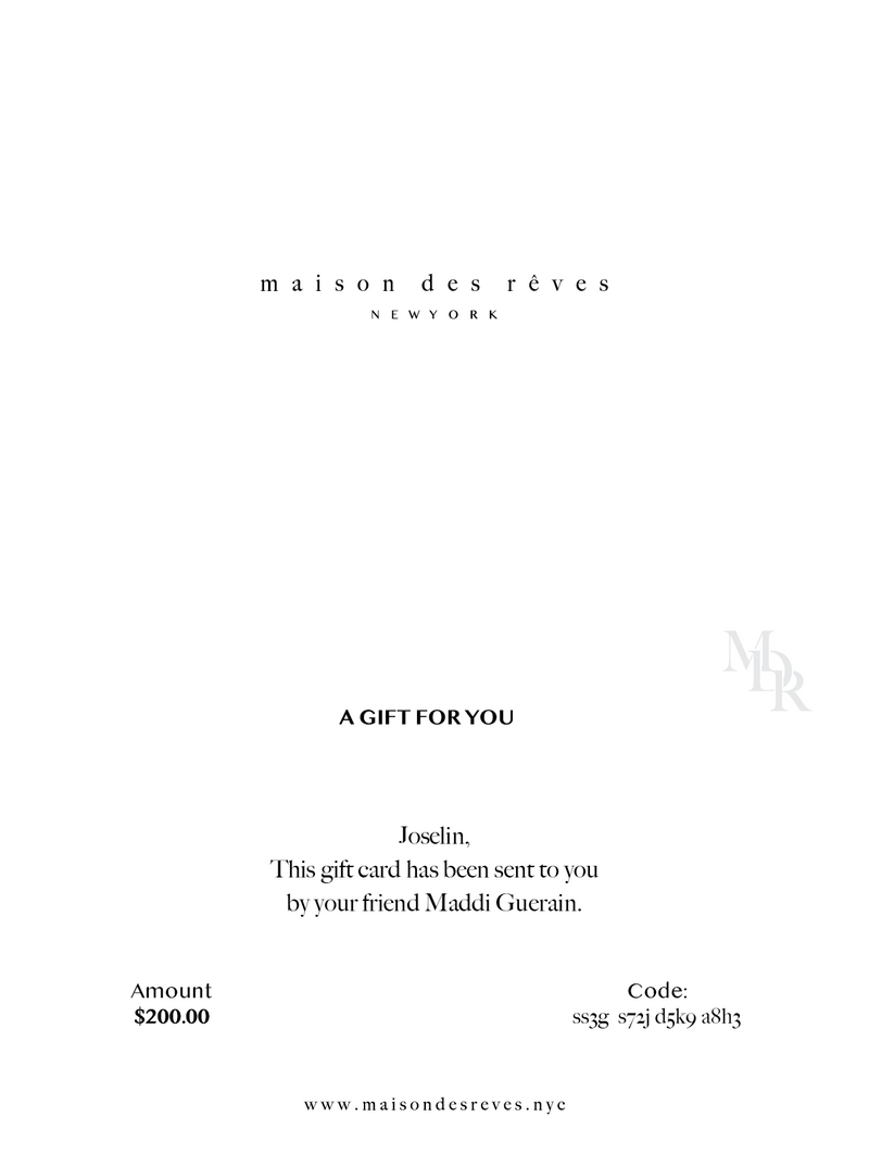 Digital Gift Card