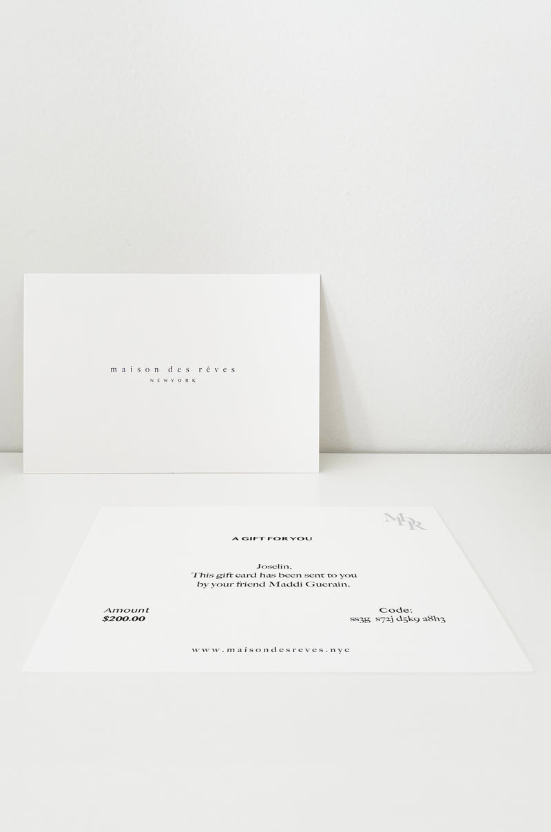 Digital Gift Card